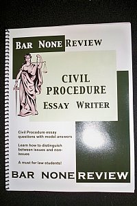 Bar None Review Civil Procedure Essay Writer (Lisa Duncanson, J.D.)
