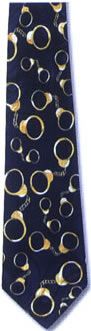 Legal Theme Necktie "Handcuffs" (Synthetic Blend)