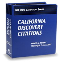 California Discovery Citations (Finley/Leahy) The Rutter Group