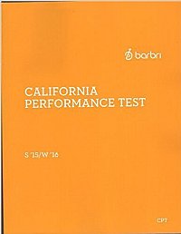 Barbri California Performance Test 2015-2016 New Paperback.