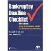 Bankruptcy Deadline Checklist (Pernick and Shulman) Paperback 3rd. Edition ABA